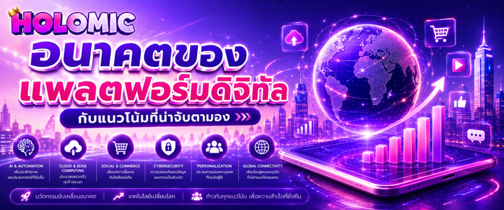 อนาคตของแพลตฟอร์มดิจิทัลกับแนวโน้มที่น่าจับตามอง