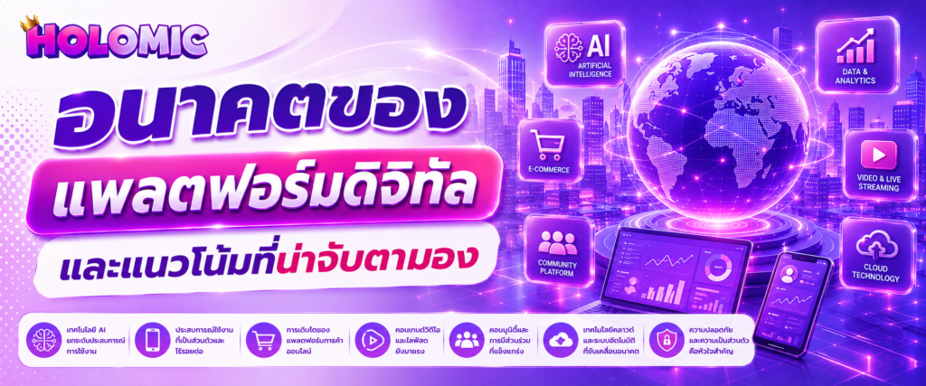 อนาคตของแพลตฟอร์มดิจิทัลและแนวโน้มที่น่าจับตามอง (2)