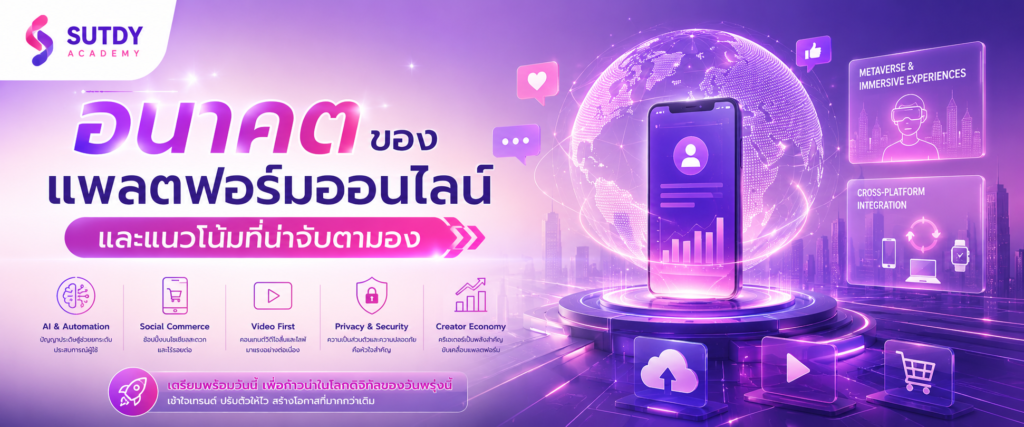 อนาคตของแพลตฟอร์มออนไลน์และแนวโน้มที่น่าจับตามอง