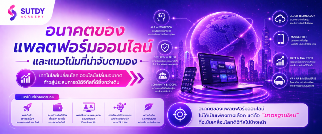 อนาคตของแพลตฟอร์มออนไลน์และแนวโน้มที่น่าจับตามอง (3)