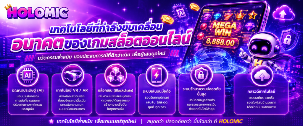 เทคโนโลยีที่กำลังขับเคลื่อนอนาคตของเกมสล็อตออนไลน์