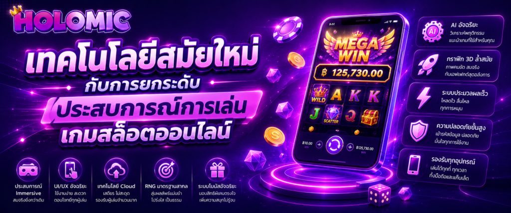 เทคโนโลยีสมัยใหม่กับการยกระดับประสบการณ์การเล่นเกมสล็อตออนไลน์