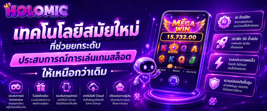เทคโนโลยีสมัยใหม่ที่ช่วยยกระดับประสบการณ์การเล่นเกมสล็อตให้เหนือกว่าเดิม