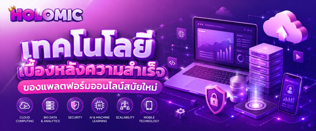 เทคโนโลยีเบื้องหลังความสำเร็จของแพลตฟอร์มออนไลน์สมัยใหม่