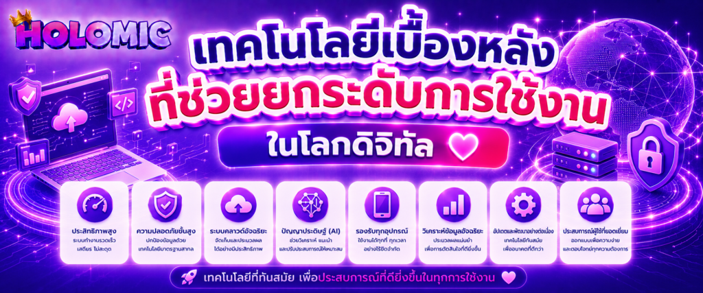 เทคโนโลยีเบื้องหลังที่ช่วยยกระดับการใช้งานในโลกดิจิทัล