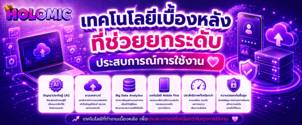 เทคโนโลยีเบื้องหลังที่ช่วยยกระดับประสบการณ์การใช้งาน (6)