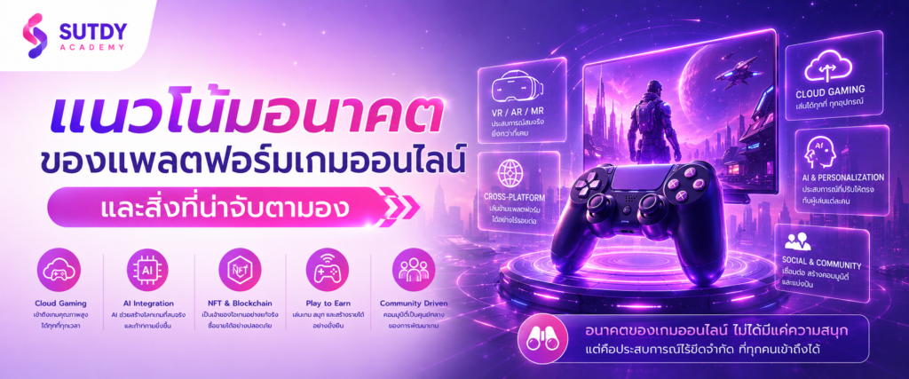 แนวโน้มอนาคตของแพลตฟอร์มเกมออนไลน์และสิ่งที่น่าจับตามอง